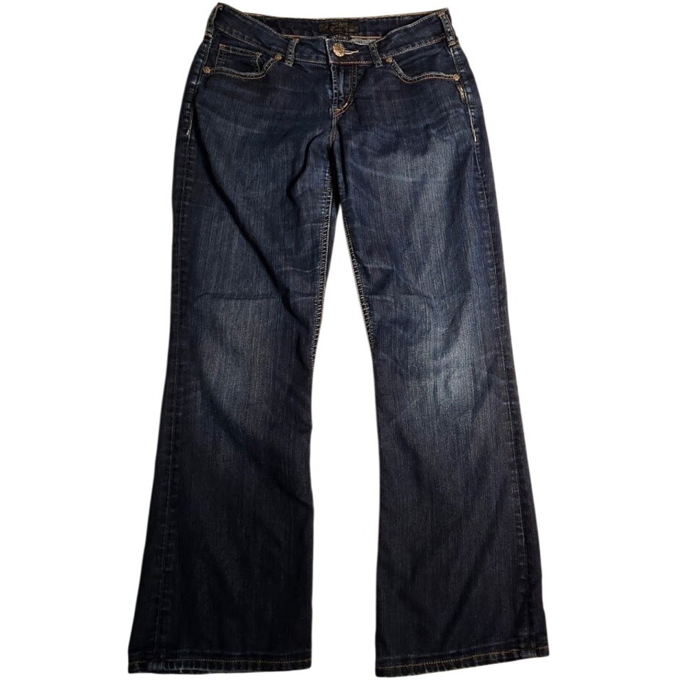 Silver Jeans Co Natsuki Bootcut Jeans Dark Wash Faded W30 L31 Indigo Denim 1313
